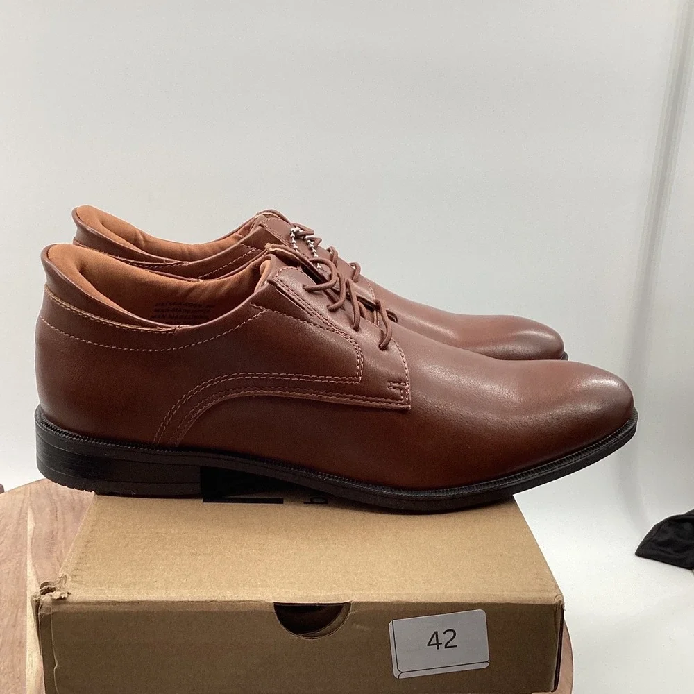 Marc Joseph New York State Street Cognac Hands Free Slip On Derby Shoes Mens 9 w